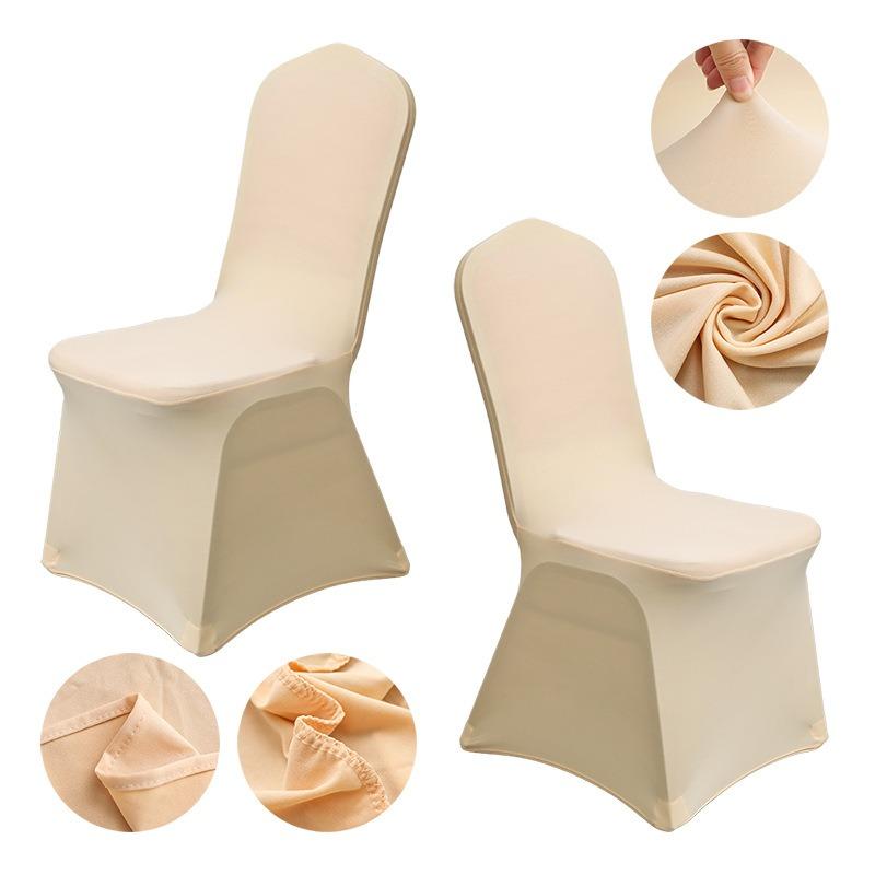 Elastic Chair Cover Hotel Wedding Jumpsuit White Dining Chair Cheap Chair Cover All Season Universal Size