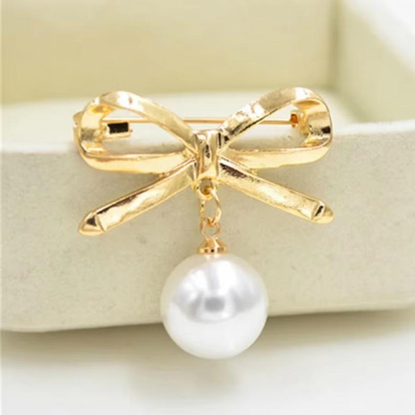 

1Pcs Golden Simple Pearl Women s Accessories Cardigan Slip-Proof Pin DIY Sewing Hardware Craft Clothes Decoration Creative Gifts золотий