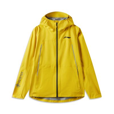 Li Ning Laufserie Kapuzenjacke Wasserdicht Atmungsaktiv Schnelltrocknend Reflektierender Druck Outdoor Laufen Trailrunning Jacke Unisex Jacke ACFV005-5