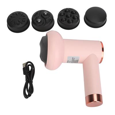 Body Sculpting Machine Handheld Cellulite Massager Cordless Rechargeable Body Shaping Machine for Neck Waist Shoudler Pink Button