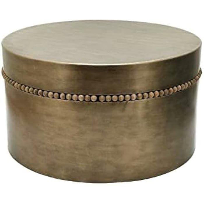 Table D'appoint - DKD HOME DECOR - Standard - Doré - Métal - 76x76x42 Cm