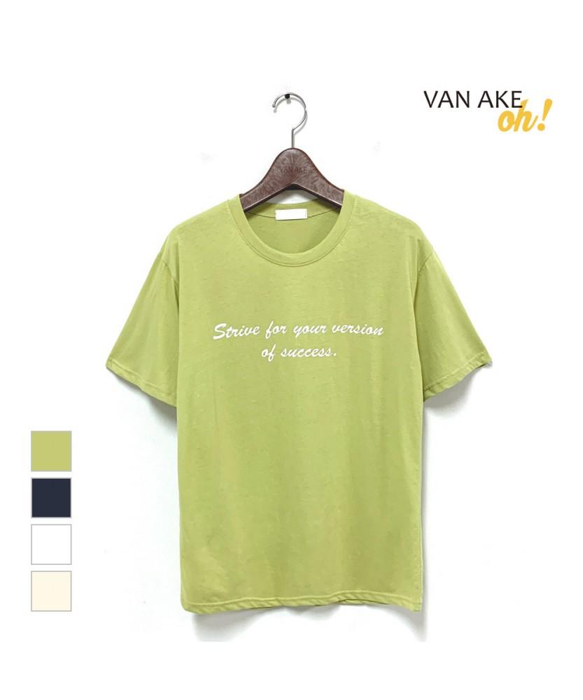 VANAKE Cotine Silket Short Sleeve T-Shirt_Ob15Tsme06Z