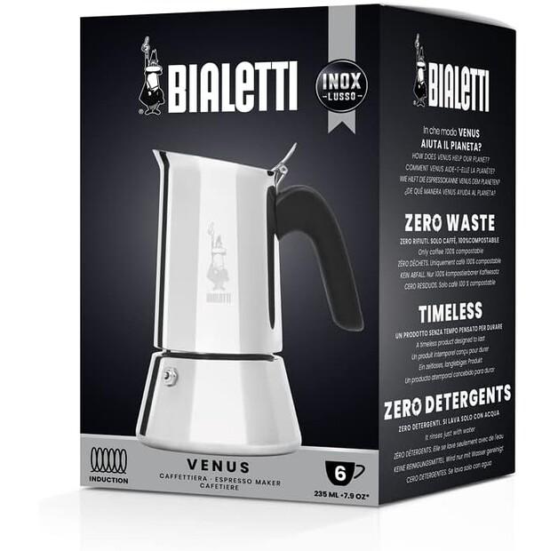 Кофеварка Bialetti New Venus на 6 чашек из нержавеющей стали (0007255/CN)