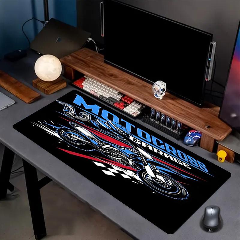 Tappetino per Mouse a Tema Moto da Fuoristrada, Base in Gomma Antiscivolo, Multifunzionale per Ufficio e Casa, Perfetto per la Personalizzazione dello Spazio di Lavoro.
