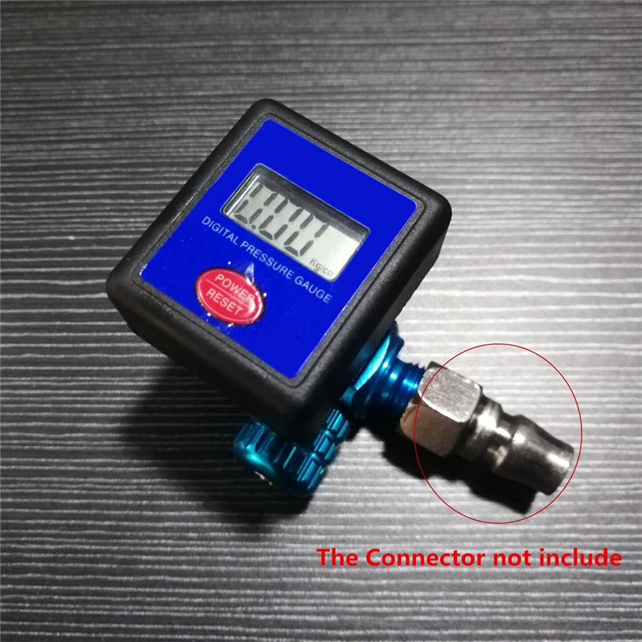 1/4" Digital Air Pressure Gauge Regulator PSI Bar Kpa KG/CM² For Spray Gun Tool
