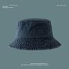 Washed denim bucket hat sun hat women's fashion spring and summer sun protection outdoor face small big brim tide basin hat