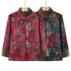Grandma Winter New Style Chinese Tang Suit Cotton Jacket for Women with Velvet Lining