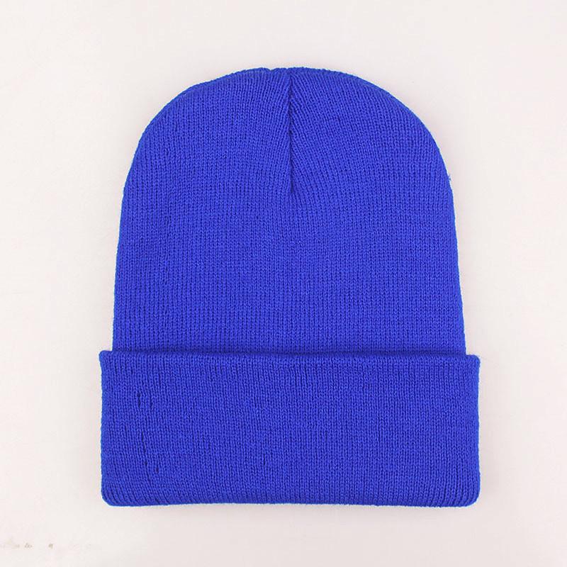 Adult Thick Warm Rabbit Fur Beanie Cap Men Women Solid Knitte Hat Solid Multi Colors Skullies Ski Hip Hop