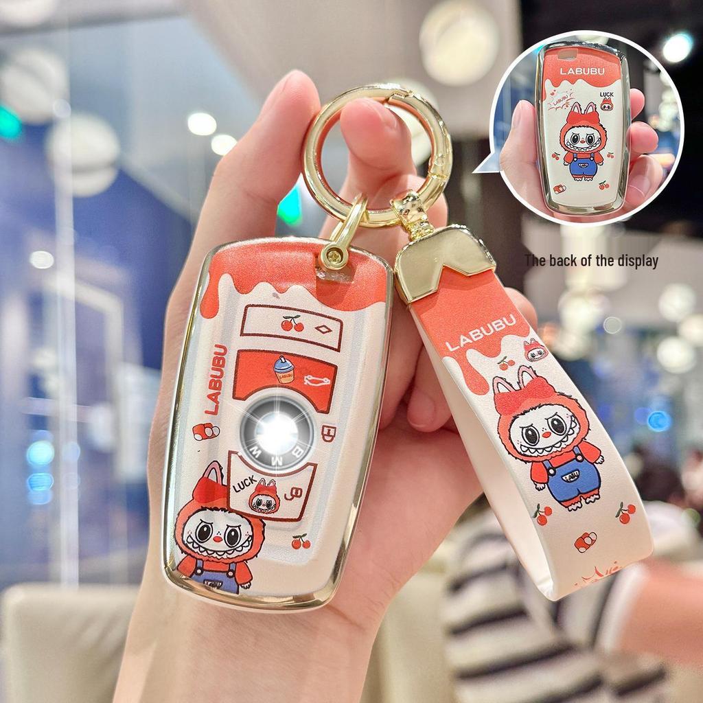 BMW Key Case Shell for 3/4/5 Series, X1, X2, X3, X5, 325Li, and iX3 with Buckle Set