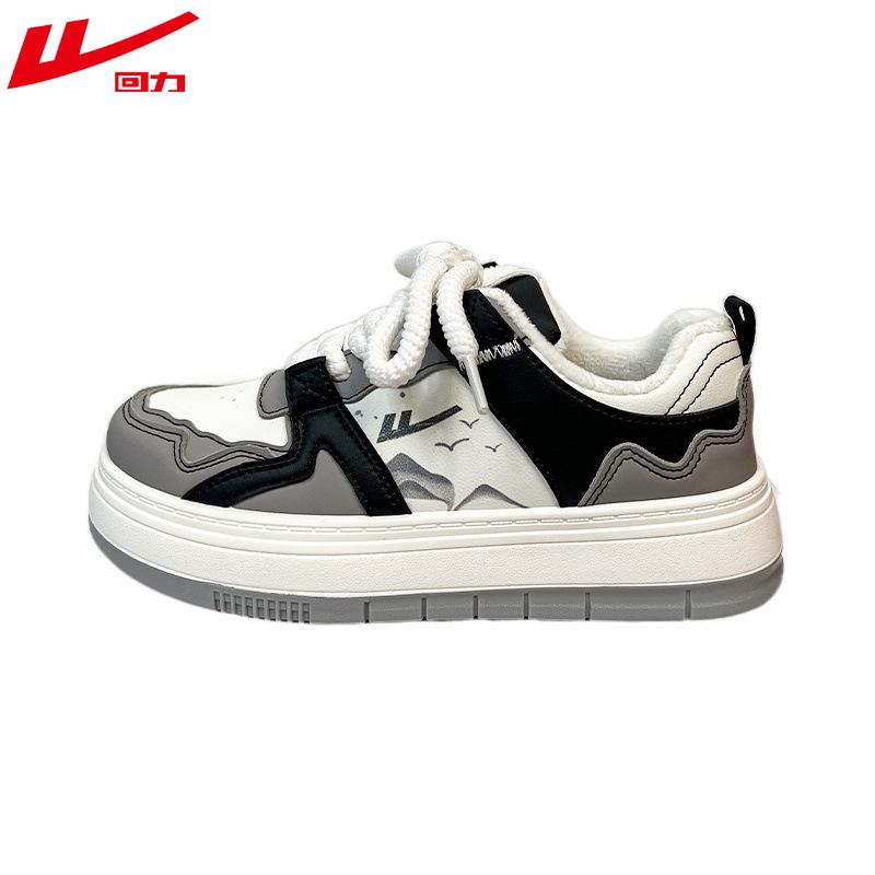 Warrior Белые туфли женские повседневные универсальные туфли на толстой подошве флисовые — фото 4