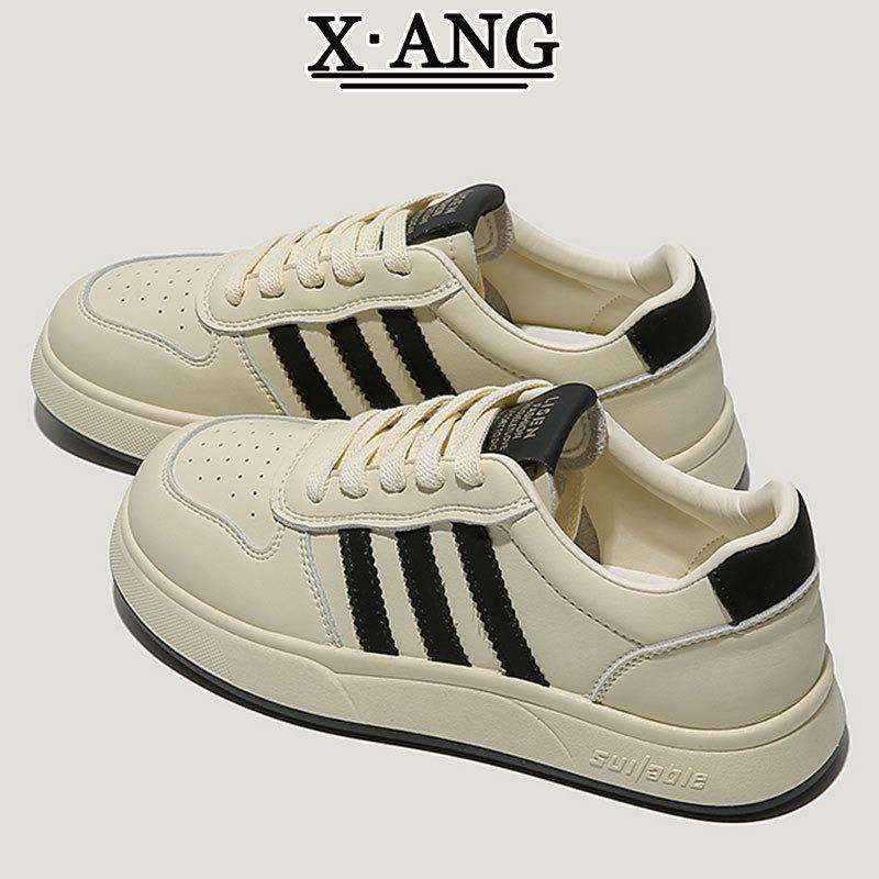 First layer cowhide little white shoes women's shoes soft sole light single shoes autumn new casual sports board shoes