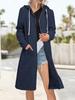 Plus Size Hoodies for Women Casual Full Zip Hoodies Women's Long Hoodies Loose Sweatshirts With Pockets