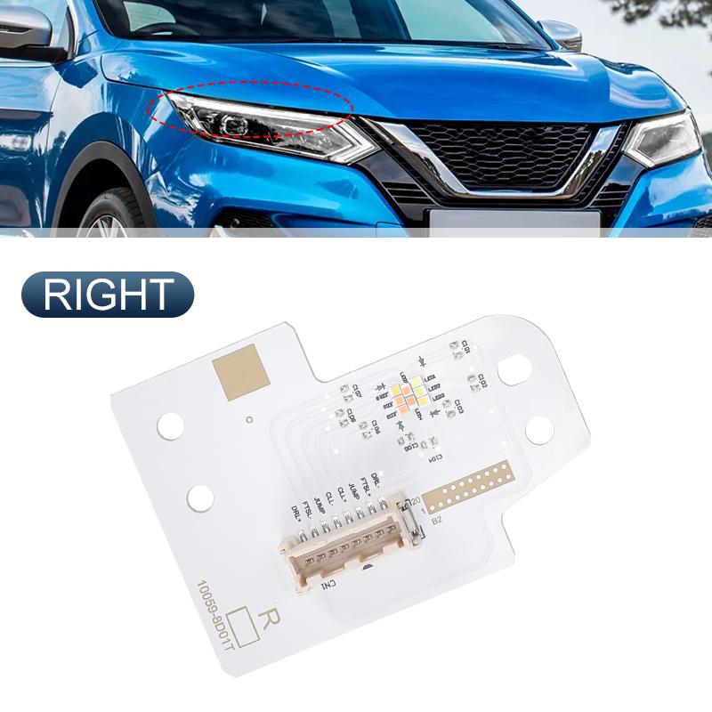 Auto White Angel Eyes Daytime Running Light Module Chip For Nissan Qashqai J11 2017 2018 Headlight DRL Boards