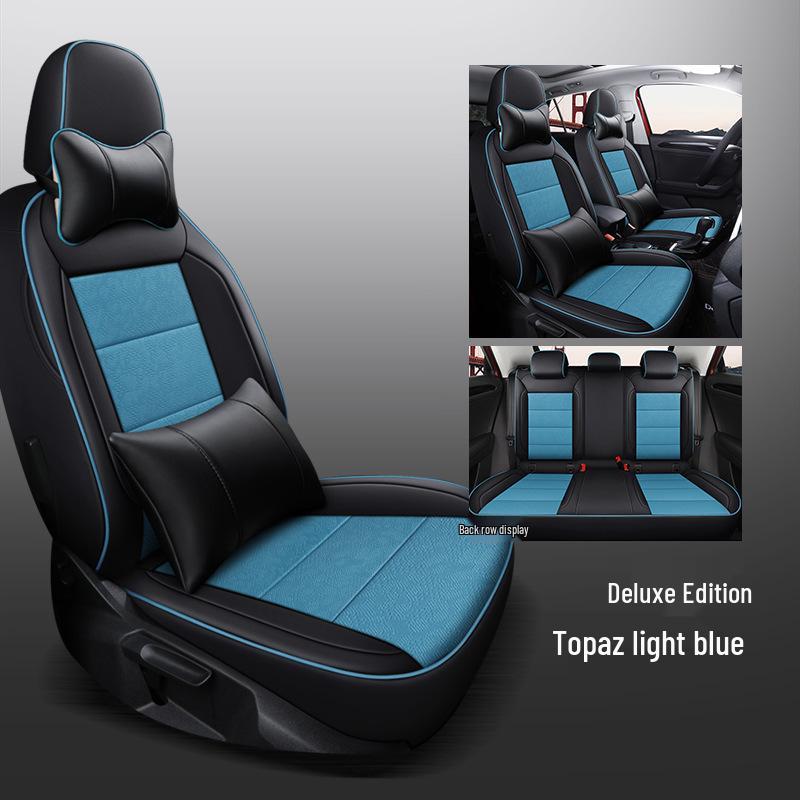 CLY Custom Leather Seat Covers for Volkswagen T-ROC: All-Season Sport Cushion Pads