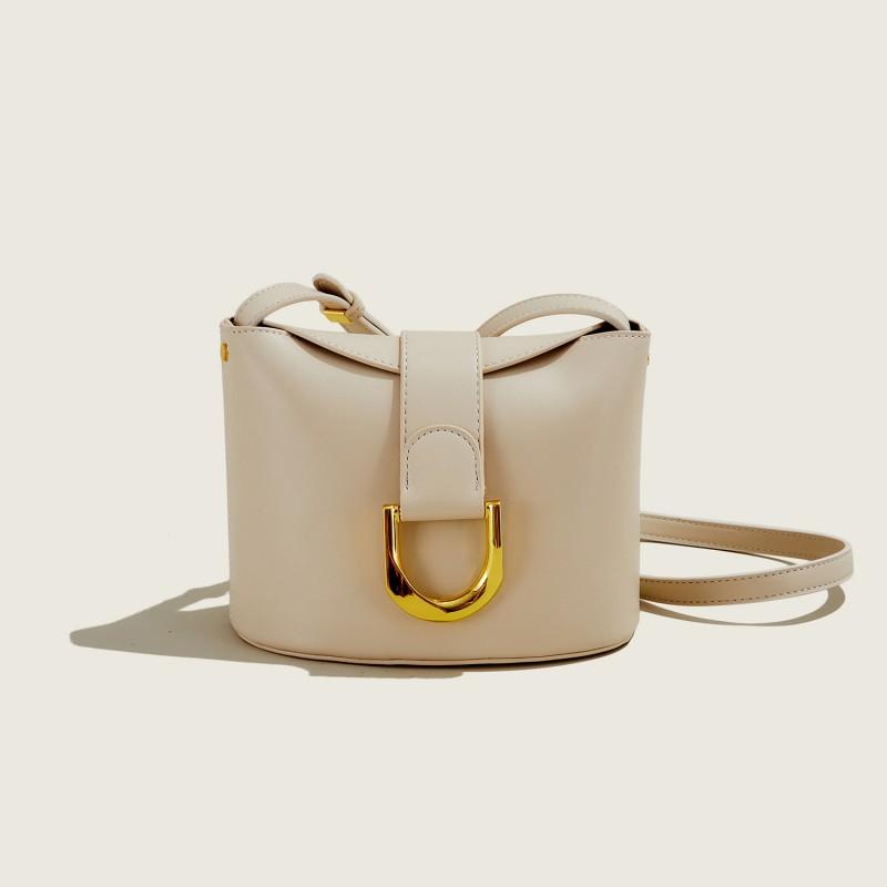 High-end Bag Women 2025 New Fashionable Mini Horseshoe Buckle Bucket Casual All-matching Single-shoulder Cross-body