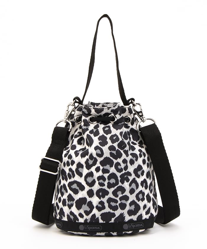 Official Shoulder Bag DRAWSTRING BUCKET Neutral Leopard [LeSportsac] XBODY/1050 Women's