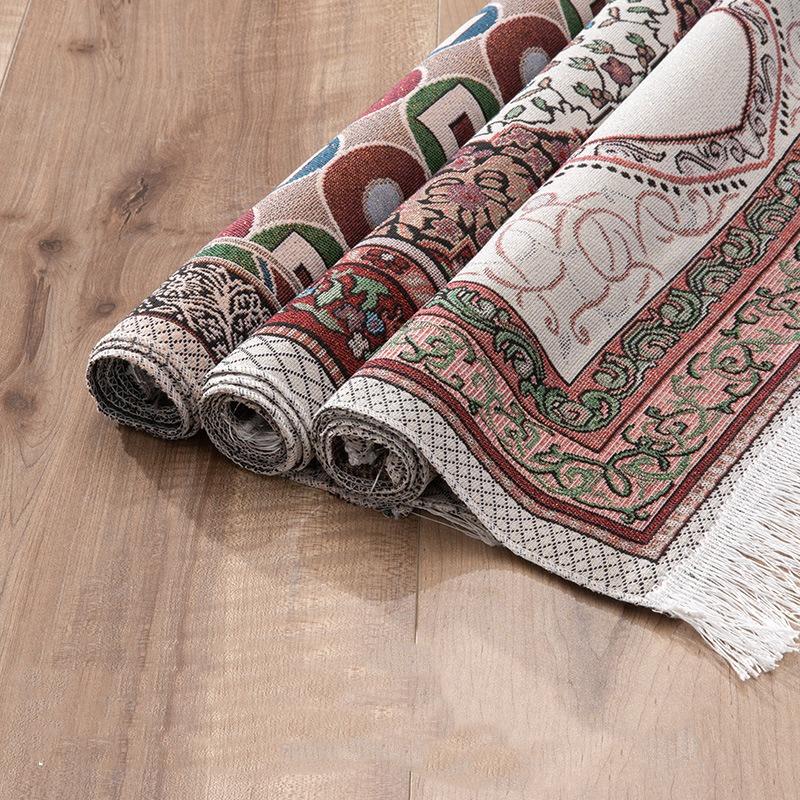 Muslim Prayer Rug Travel Mat Home Rectangle Praying Carpet Ramadan Gift