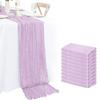 Set of 10 Gauze Wedding Table Runner 40x275cm Cream Semi-Sheer Cheesecloth Christmas Dining Party Arches Cake Table Decor