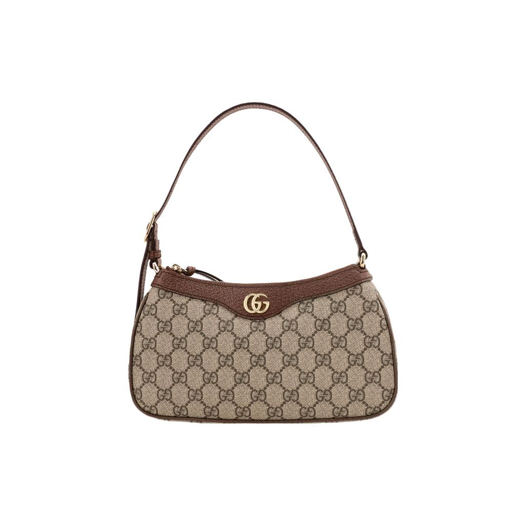 Gucci Ophidia Small Handbag Beige/Ebony Supreme Women Shoulder_bags Tan 735145-KAAAD-8358