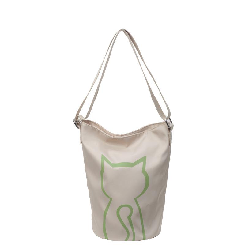 Geantă de umăr pentru femei cu imprimeu pisică Geantă tote de mare capacitate