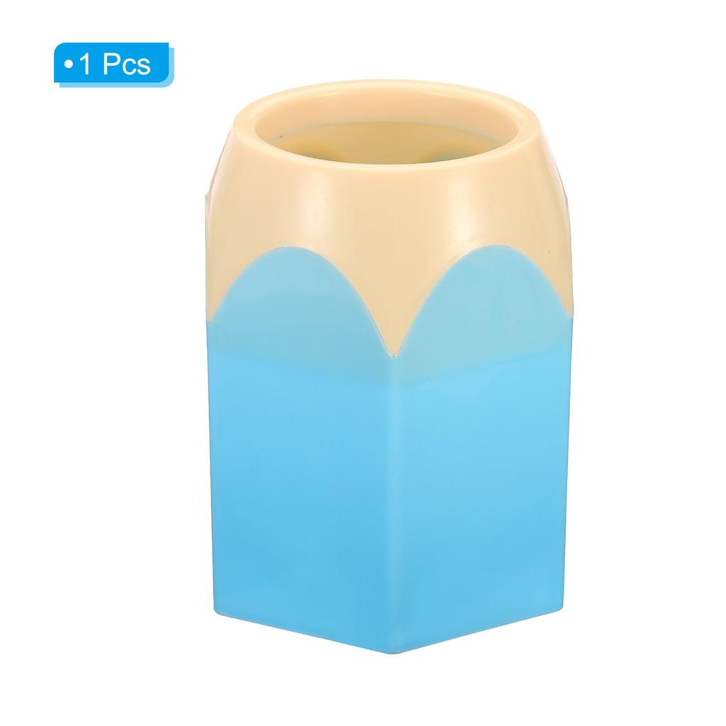 1Pcs Pencil Shaped Make Up Brush Pen Holder Pot Office Stationery Storage Organizer School Supplies for Kids Cute Pens Holder