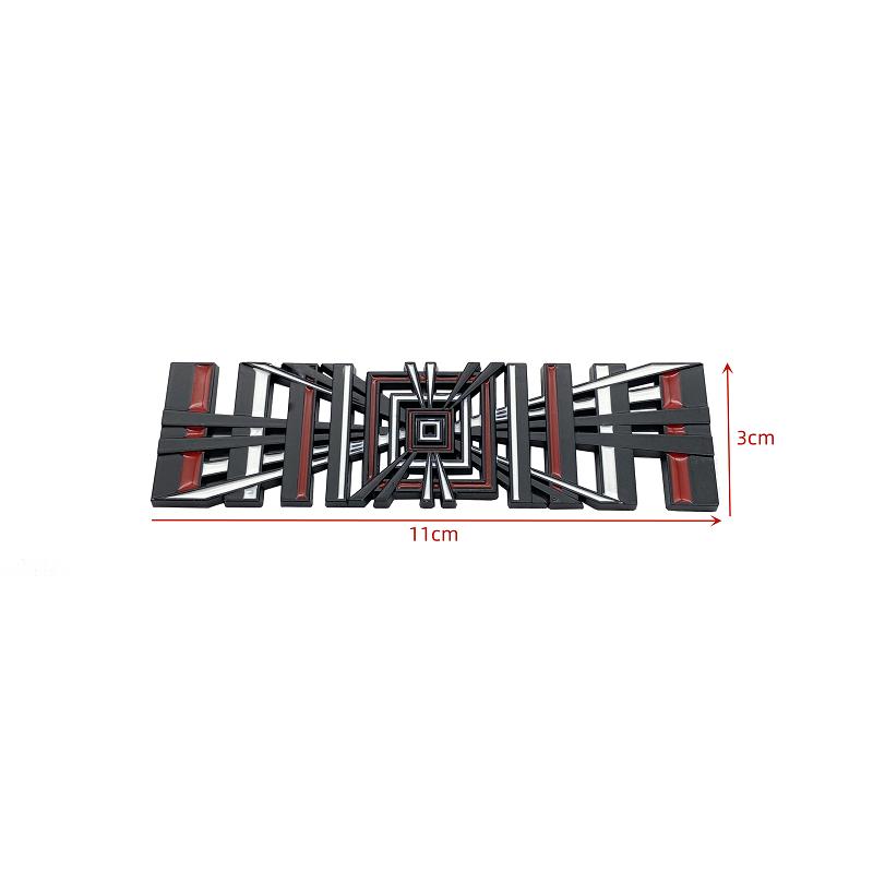 

Model3 Car PLAID Logo Stickers ModelY Tail Tag Grid Decal Auto Metal Letter Decoration for Tesla Model 3 SXY 2023 Accessories чорний