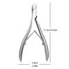 1Pcs Nail Art Cuticle Scissor Nippers Clipper Dead Skin Remover Cut Plier Manicure Stainless Steel Trimming Pedicure Care Tools