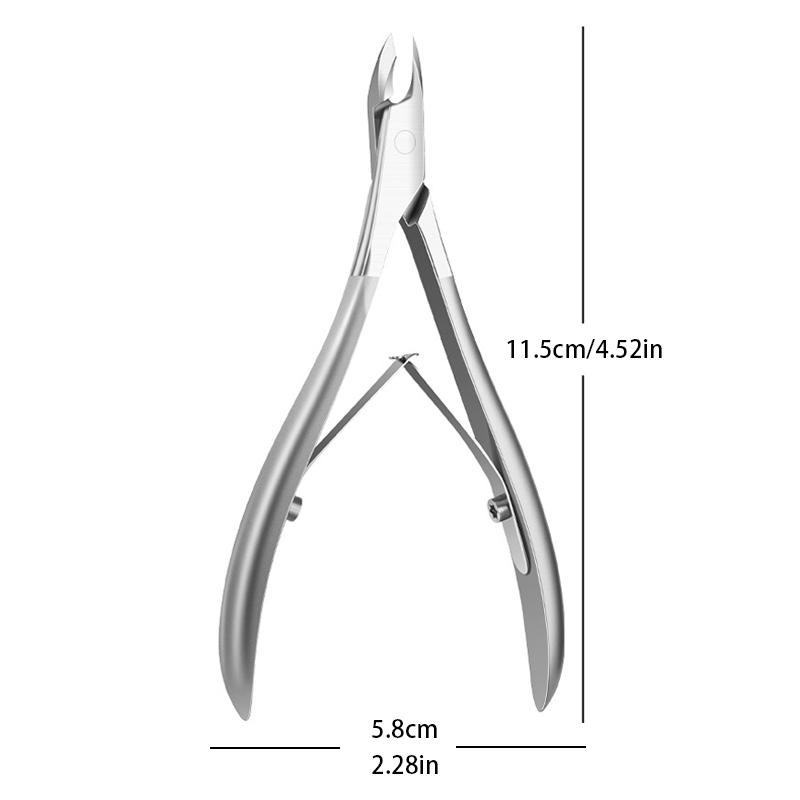 1Pcs Nail Art Cuticle Scissor Nippers Clipper Dead Skin Remover Cut Plier Manicure Stainless Steel Trimming Pedicure Care Tools