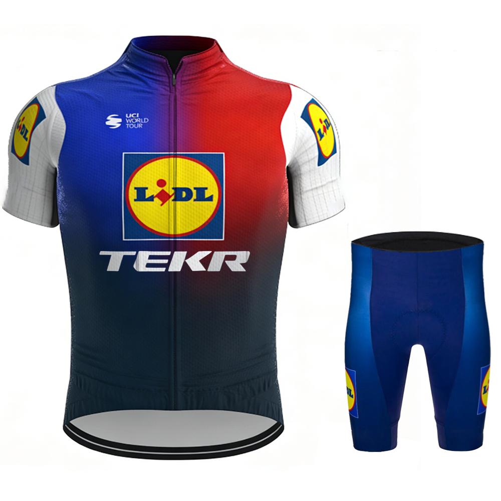 Abbigliamento Mtb da Uomo Maglie da Ciclismo TEKR Camicetta Vestiti Giacca da Uomo Set da Uomo Pantaloncini Attrezzatura Maglia Professionale Pantaloni Uniforme Gel