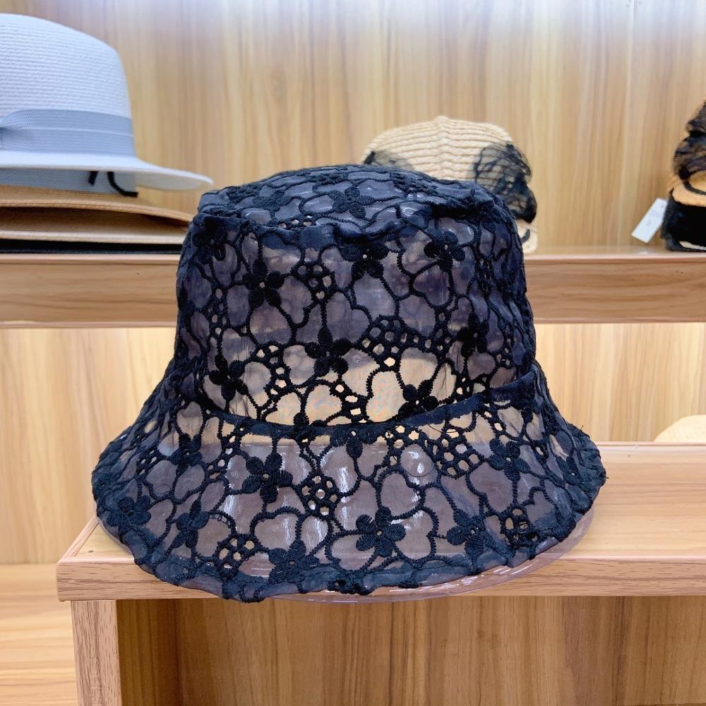 Ladies New Hat Soft Lace Flowers Wide Brim Sun Hat Floppy Summer Hat Lace Ladies Hat Fisherman Hat Casual Hat Sun Hat