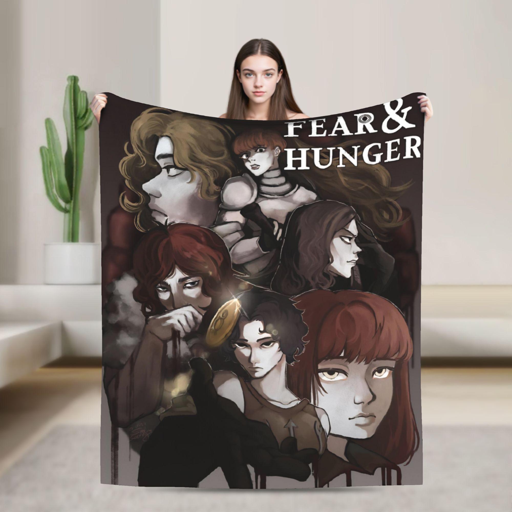 

Fear and Hunger Marina Wolf Companion Fashion Blankets Game Wool Novelty Soft Throw Fashion Blanket for Bed Sofa All Season Travel 75x90cm