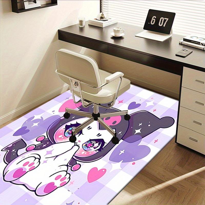 Office Rug Kawaii, Cute Anti-Slip Rug, Machine Washable for Living Room, Bedroom, Office, Multiple Sizes, Bedroom Mat, Decorative Mat, Durable Mat, Li