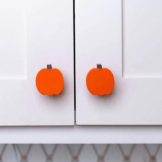 Pull Handle Door Knob Covers Universal Fit Simple Installation Halloween Pumpkin Pulls Protector Door Handle Covers