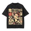 Demon Slayer Tokito Muichiro Mist Breathing Printed Tshirt Mens and Womens Washed Tshirt High Quality Vintage Cotton Tshirt