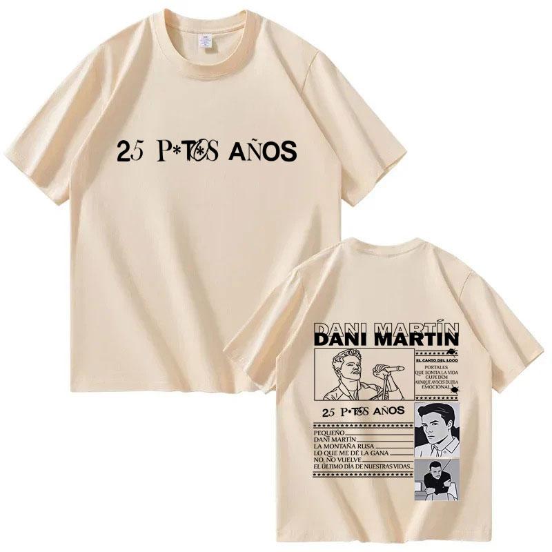 Dani Martin Que Caro Es El Tiempo Fashion Graphics Merch TShirts Men Women Hip Hop Short Sleeve T Shirts Gothic Cotton Tshirts