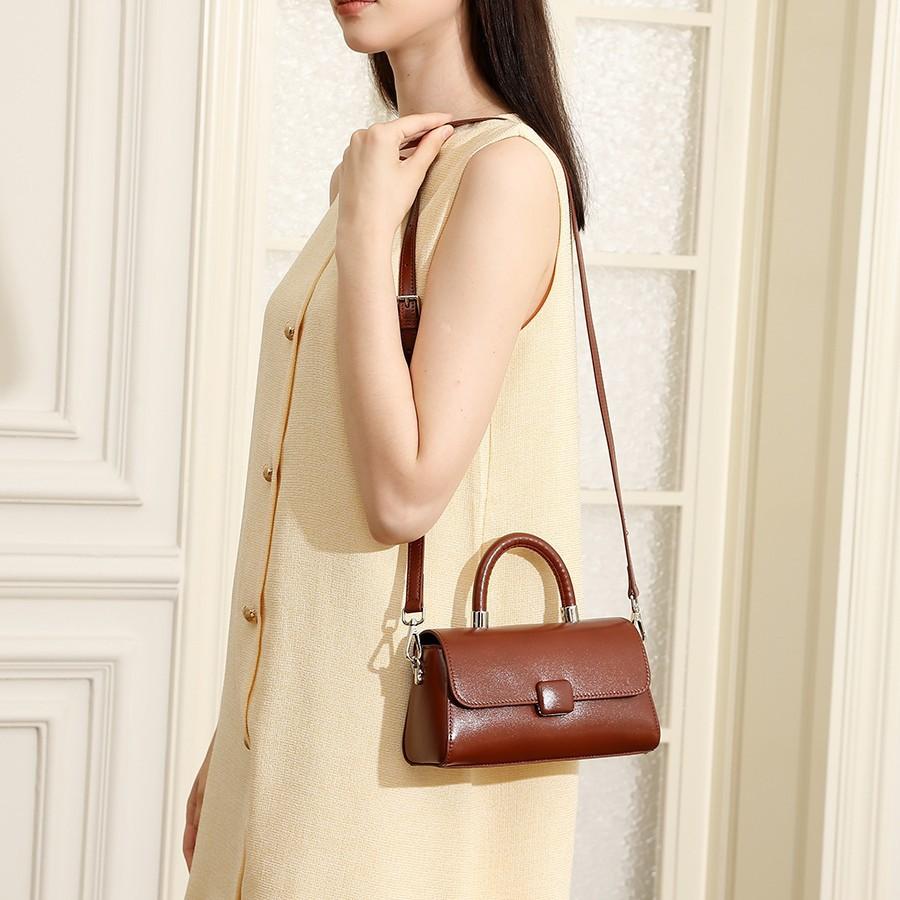 Leather Handbag Women'S Bag Light Luxury High-End Shoulder Messenger Bag Light And Versatile Small