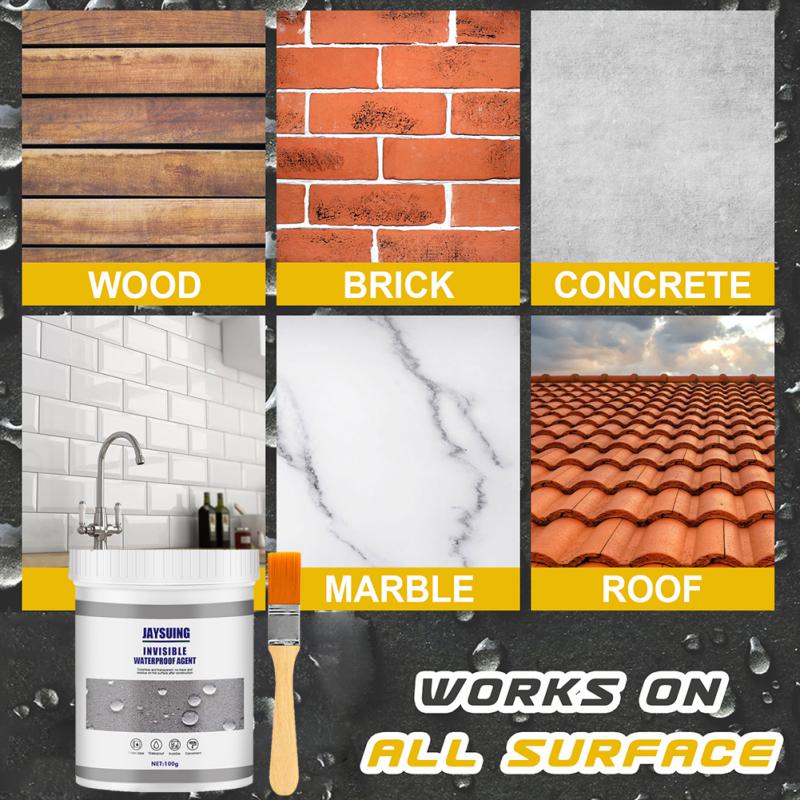 100ml Jaysuing Waterproof Sealant Roof Anti Leaking Agent Sealing Waterproofing Agent Paint Repair Walls Roofs Surfaces