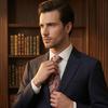 Gravata Masculina Cor Vibrante Formal Estampada Listrada Noivo Casamento Gravata Padrão Claro Pontiaguda Escritório Banquetes Gravata de Pescoço Roupa de Negócios