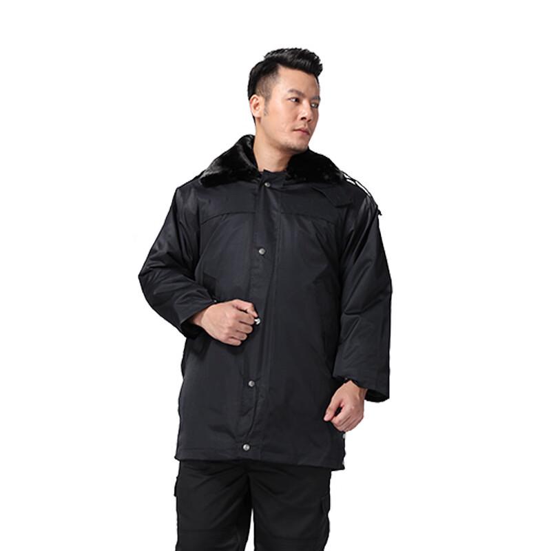 Brangdy Security Guard Mid-Length Winter Overcoat