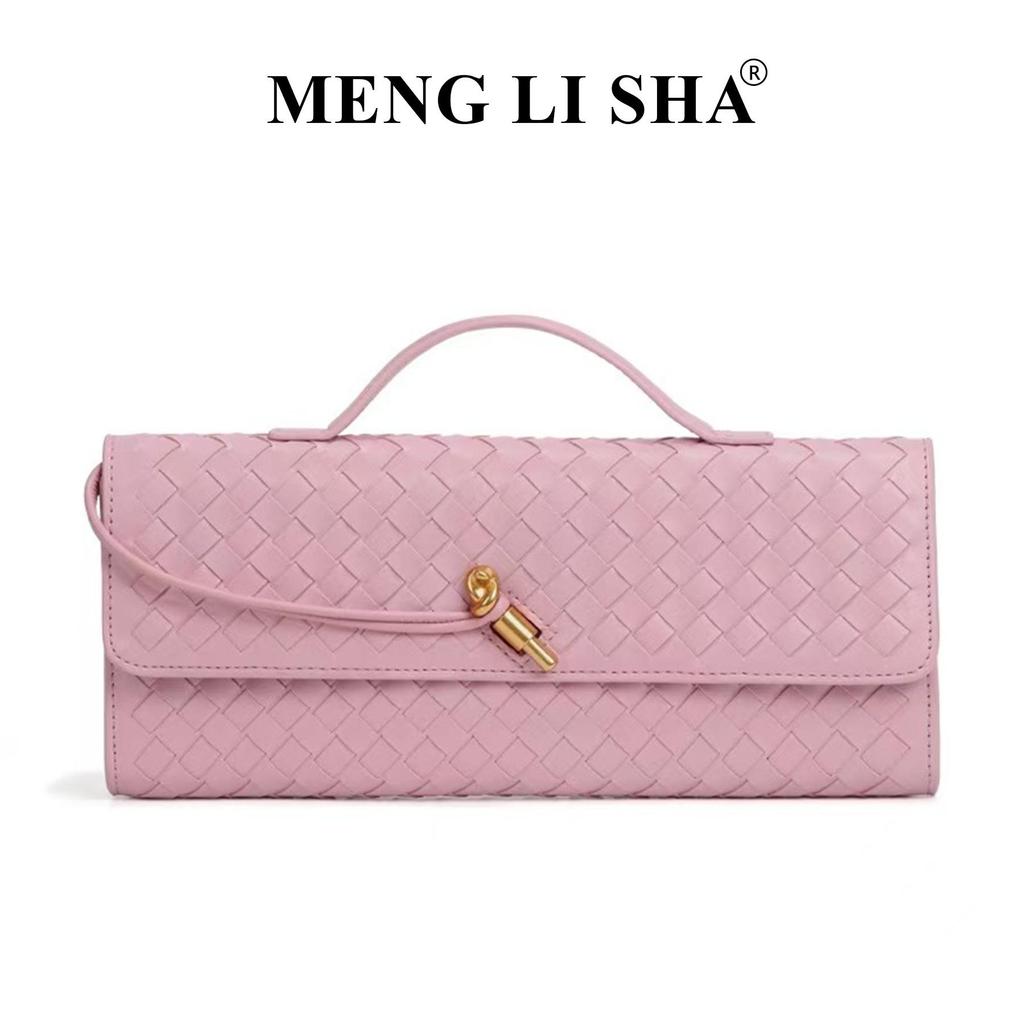 Chinese Style Handmade Woven Accordion Handbag - Crossbody & Shoulder Design for Evening or Casual Use