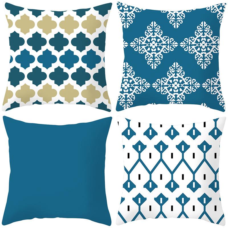 Ethnic Style Four-color Geometric Pillow Cover Car Sofa Pillow Cushion Cover