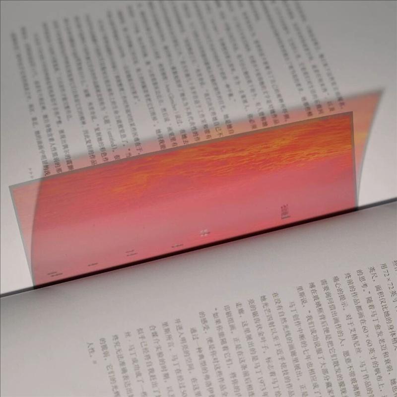 

Уникальная закладка для книг «Синее море» с потрясающими видами восхода и заката Прозрачная закладка с яркими цветами A4