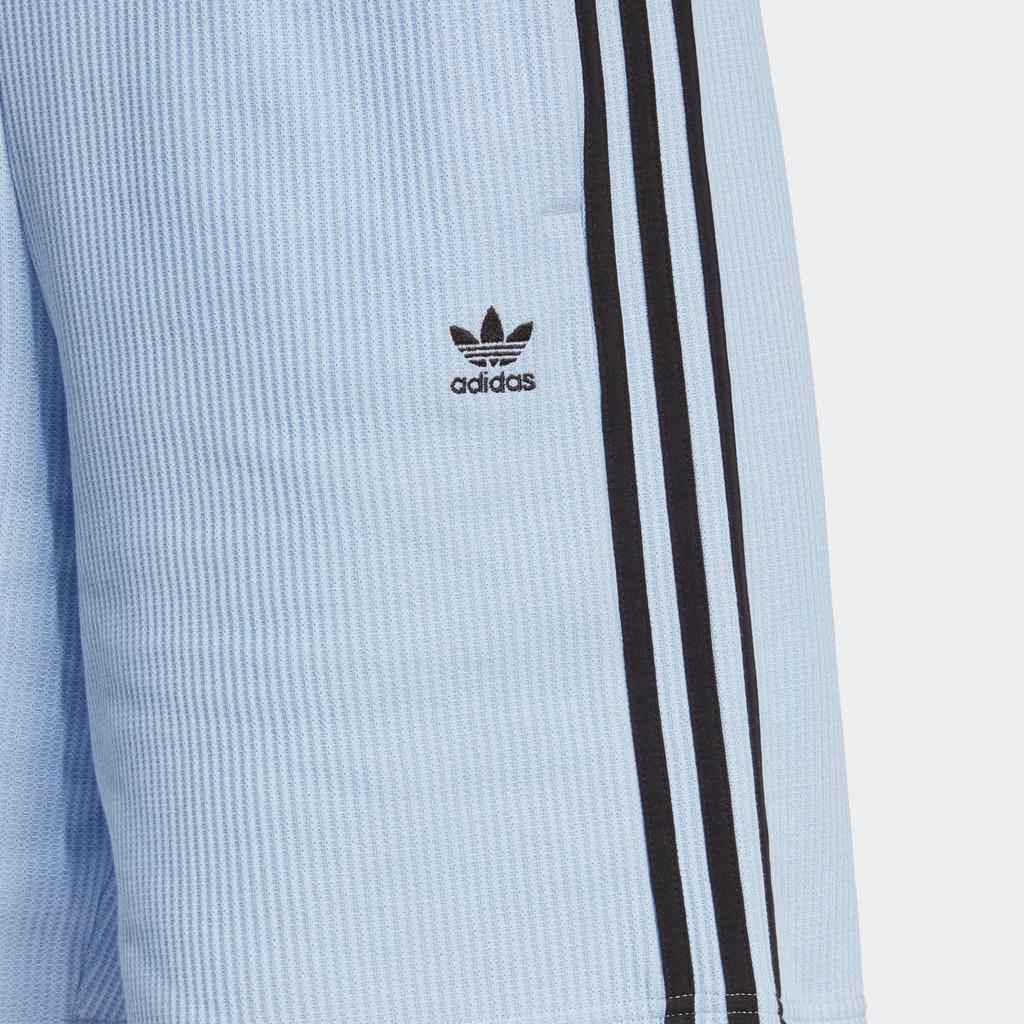 Adidas Originals American Retro Bermuda Shorts - Trefoil Logo & Elastic Waist Women Bottoms Light-Pink Blue IC5449