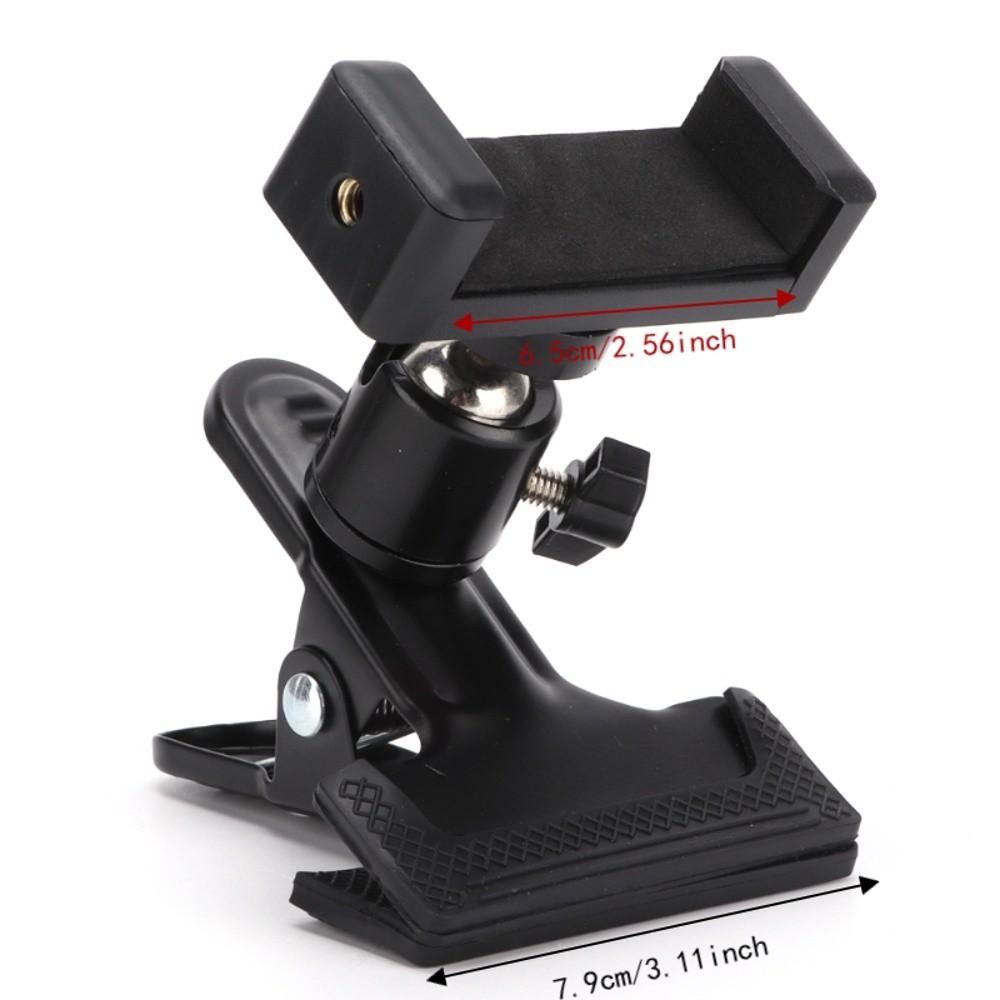 Clamp Design Headstock Phone Mount 360° Rotatable Guitar Clip Mount For Viewing