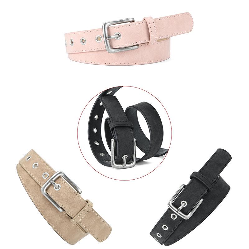 2024 New Women's Frosted Texture PU Pin Buckle Belt - High-End, Versatile and Decorative.