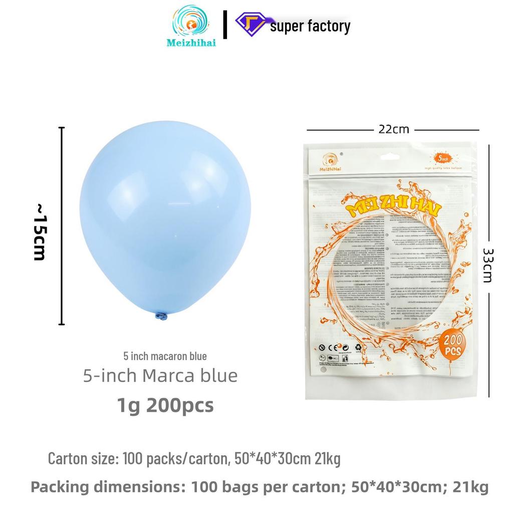 Colorful Macaron Balloons: Round Dopamine Balloons for Children's Birthday Party Decoration