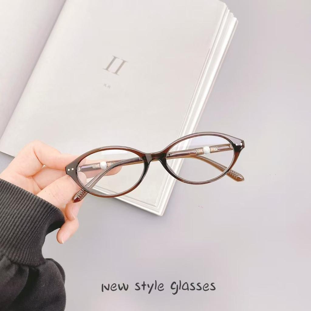 Occhiali da Sole Donna Stile Coreano TR90 Forma Ovale Decorazione Perla Occhiali da Festa Leggeri Durevoli