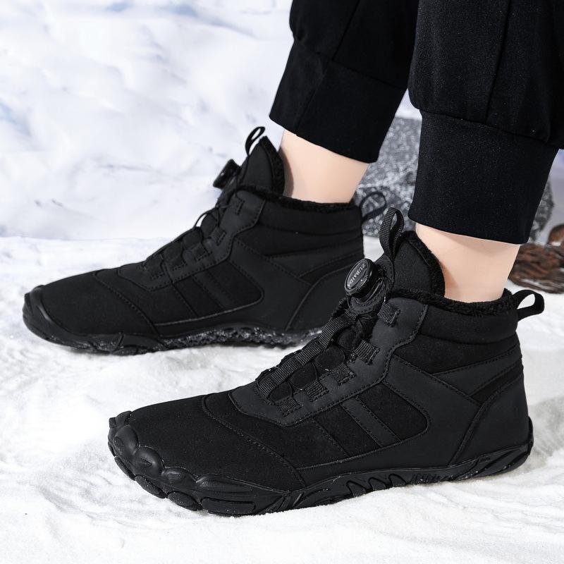 Parent-child Winter Boots Men and Boy Snow BareFoot Outdoor Non-slip Warm Fur Casual Sneakers Kid's Ankle Boots