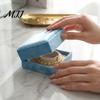 Blue Flannel Jewelry Box for Women Sky Velvet Box, Flip Top Case with Soft Lining Bracelet Packaging Lining, Portable Protective Container And Bangle