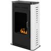 Ethanol fireplace with a 1.2L tank, burning duration of 3 hours, coverage of 20 to 25 m², 50 x 27 x 82 cm, black